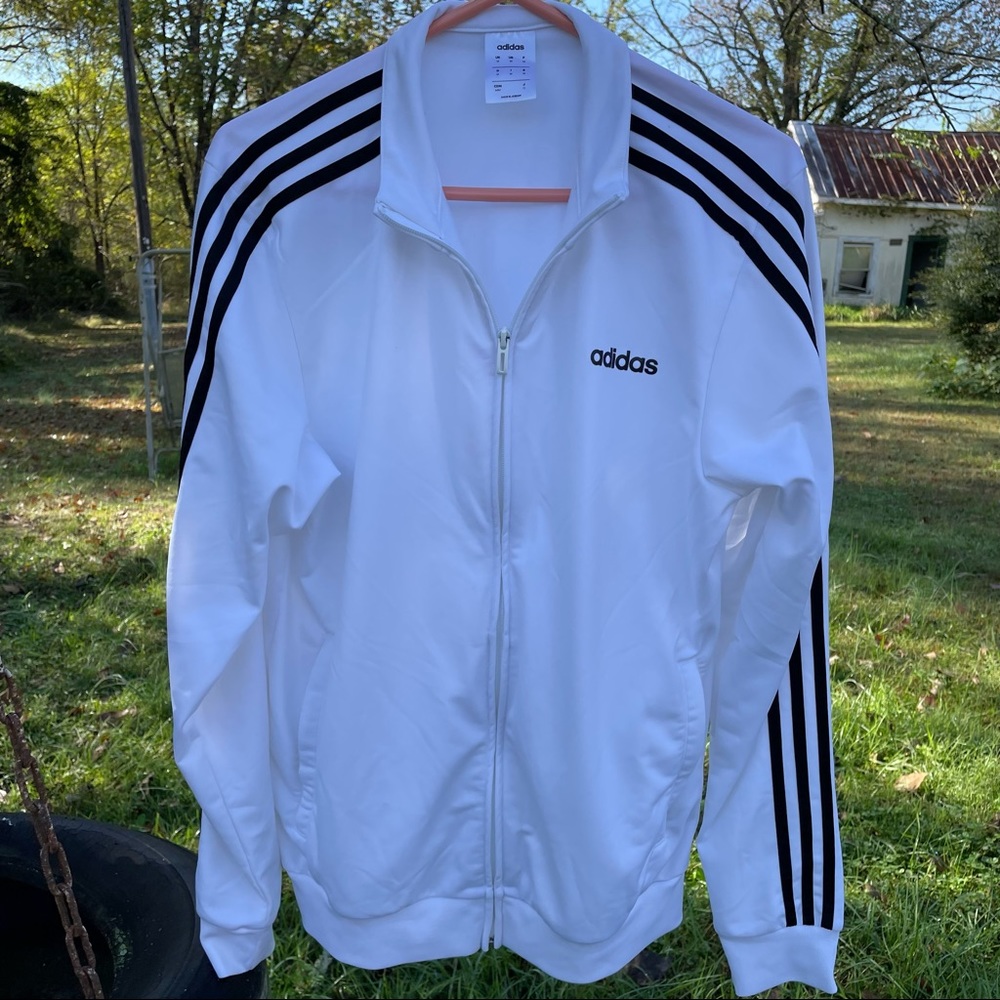 Adult M white adidas jacket